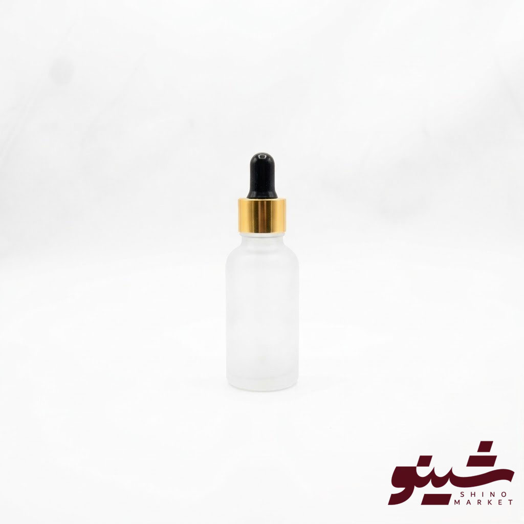 قطره چکان 18 میل درب مشکی طلایی بدنه مات